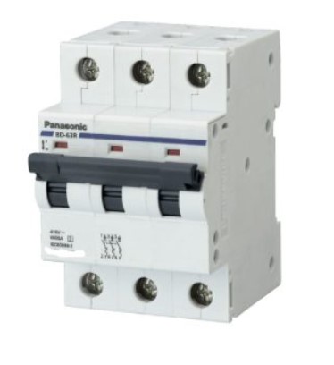 Cầu dao MCB 3P -6kA Panasonic (06A, 10A, 16A, 20A, 25A, 32A, 40A)
